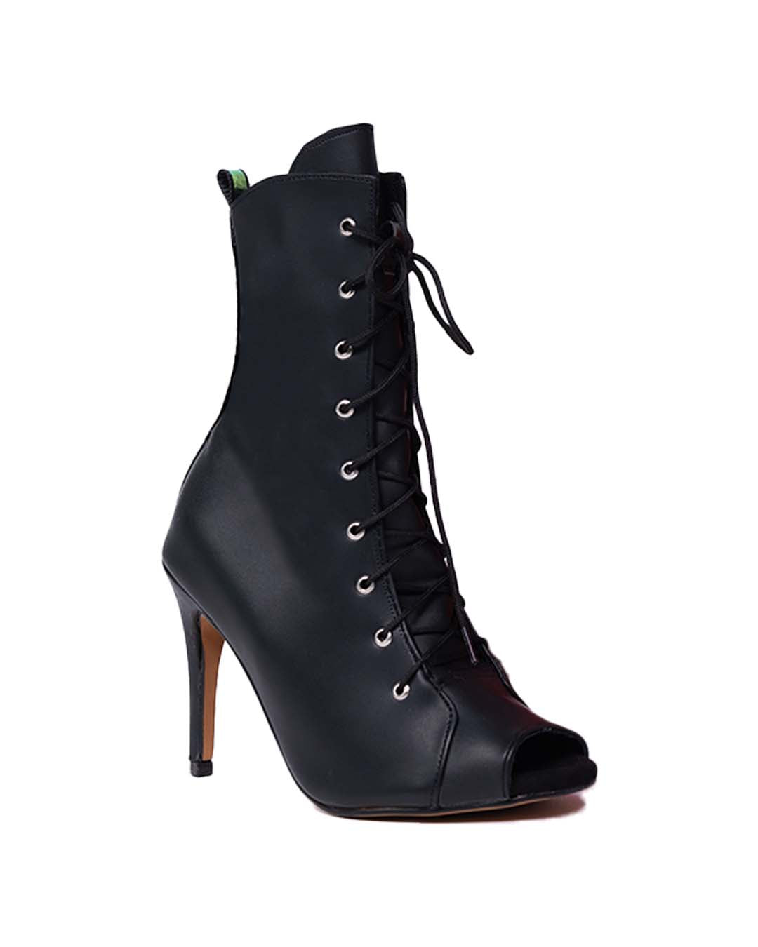 Tacones Combat negros para bailar en Heels – En stock Carlota