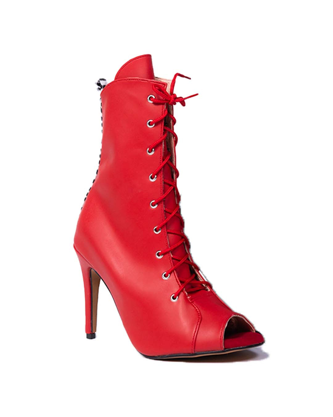 Tacones Combat Carlota High Heels color rojo para danza en heels