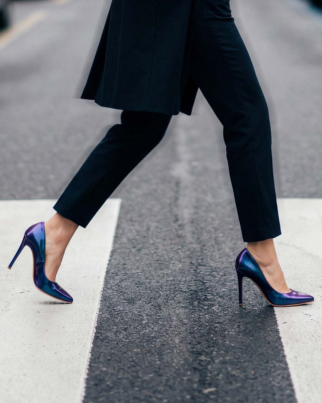 Pumps Azul Tornasol- Pre orden