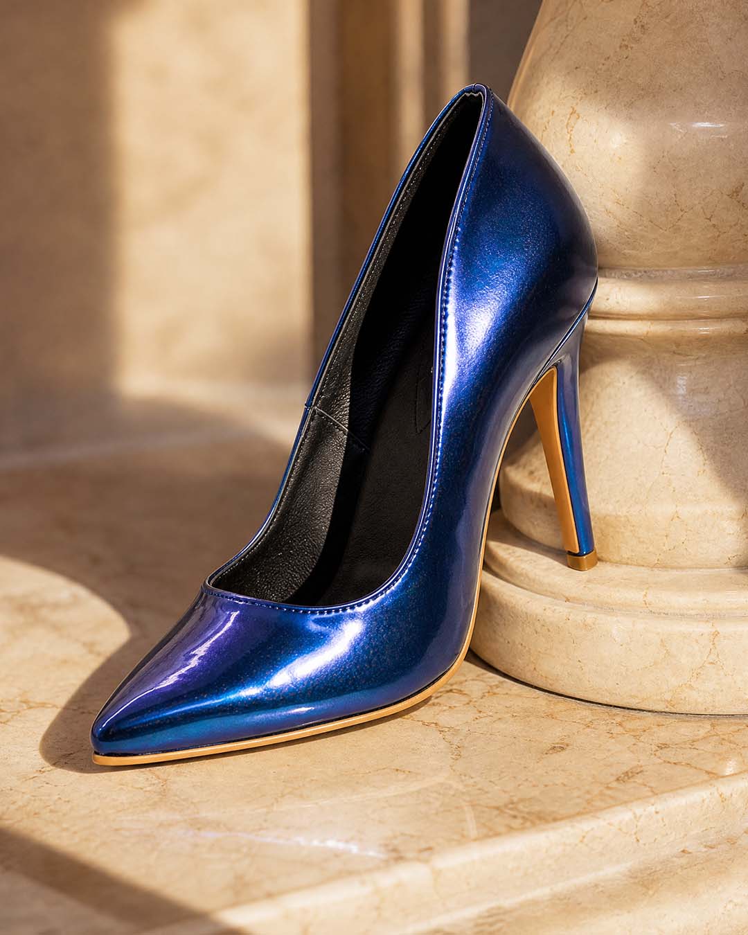 Pumps Azul Tornasol- Pre orden