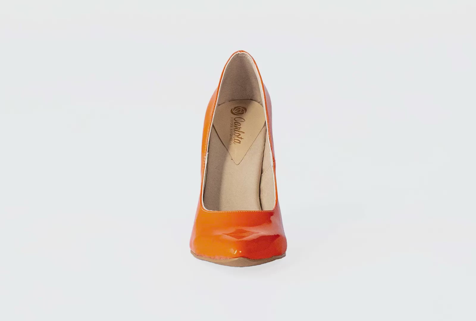 Pumps Charol Naranja - Stock