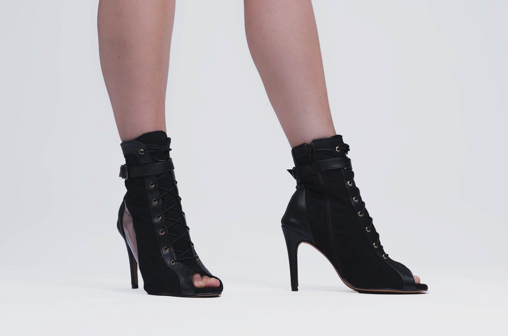 tacones Venus Carlota High Heels color negro para danza